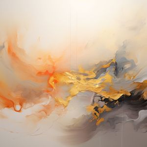 Gold abstract paint
